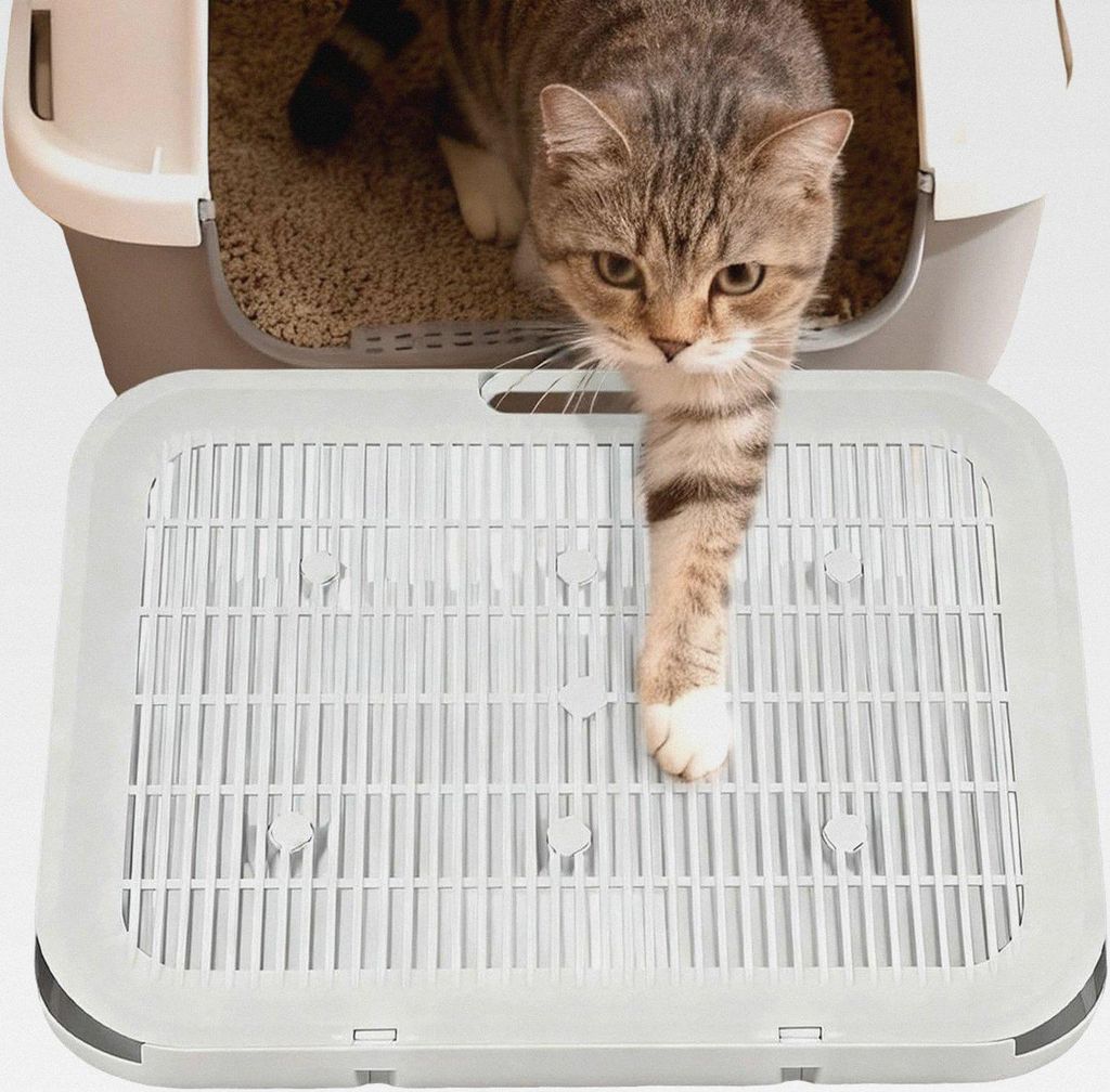 Streumittelmatte - Doppelschicht rutschfest Wasserdicht Waschbar Haustierzubehör | Teppich Für Streu Und Sand - für Inneneinsatz und Außenberei...