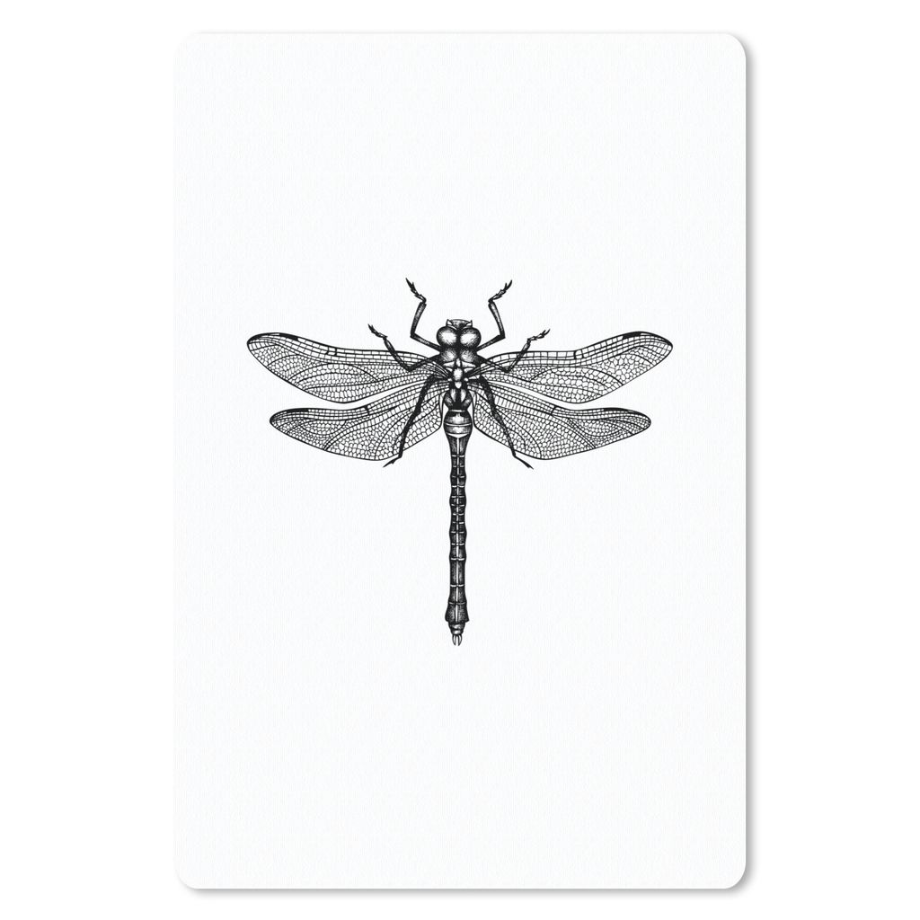 MuchoWow® Mauspad Mousepad Libelle - Insekten - Retro - Produktbild 