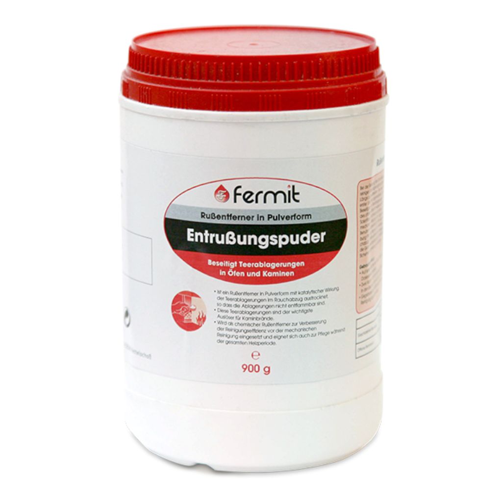 Fermit | Entrußungspuder für Kamine und Öfen | 900g Dose Produktbild 