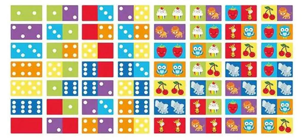 Jeu de Dominos pour Vacances et Voyages - Format Compact Double Face