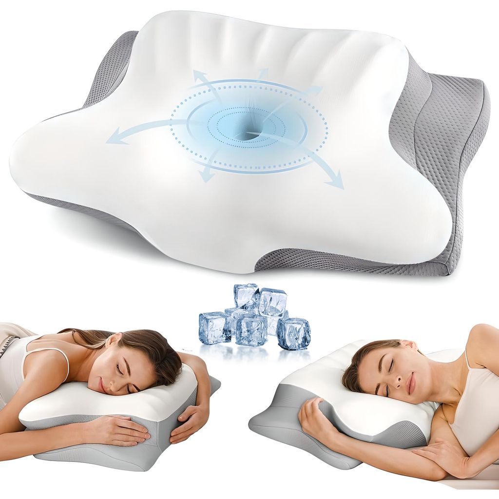 HEYLAD Oreiller cervical orthopédique avec mousse à mémoire Image du produit 