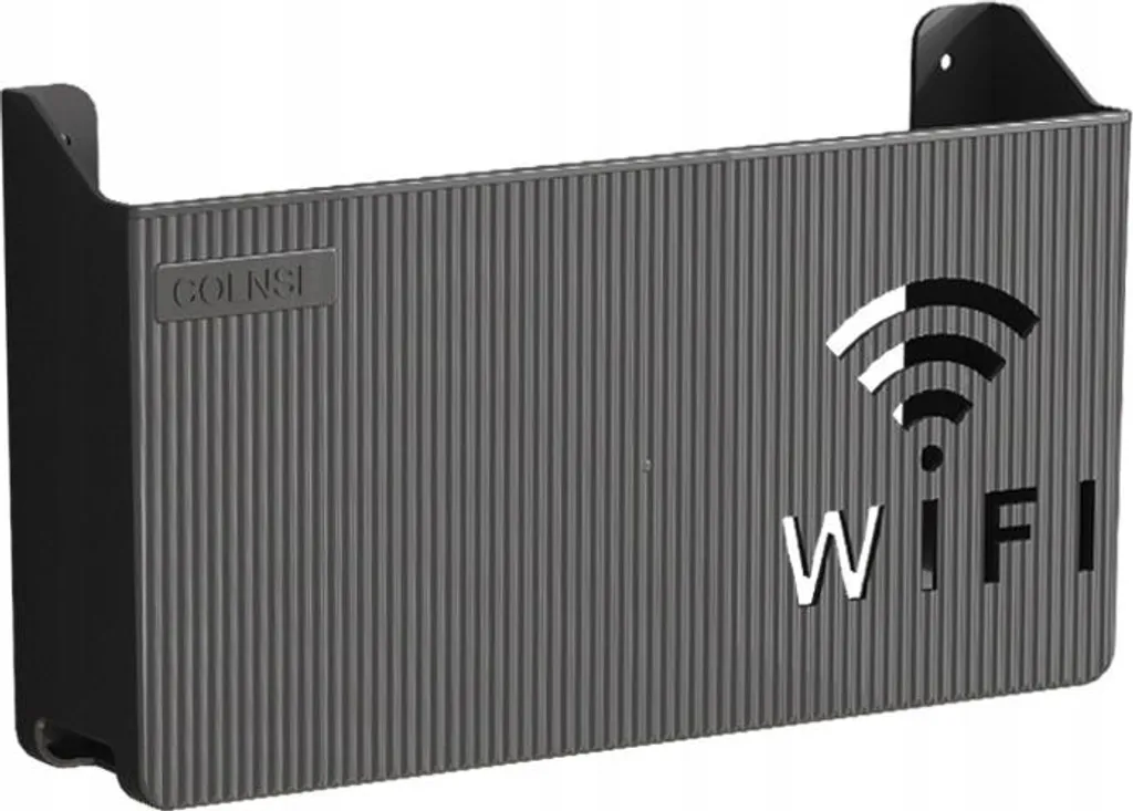 Support de fixation murale WLAN noir pour switch et routeur internet