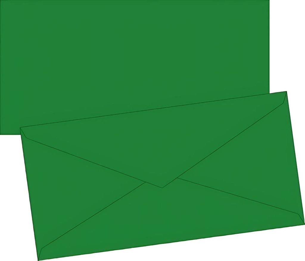 Briefhuellen DL dunkelgruen 10er