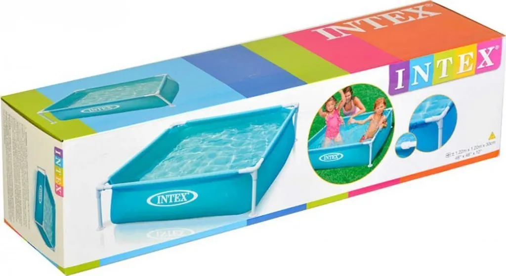 Mini Piscine Intex 122 cm Bleue - Structure en Acier Stable et Durable