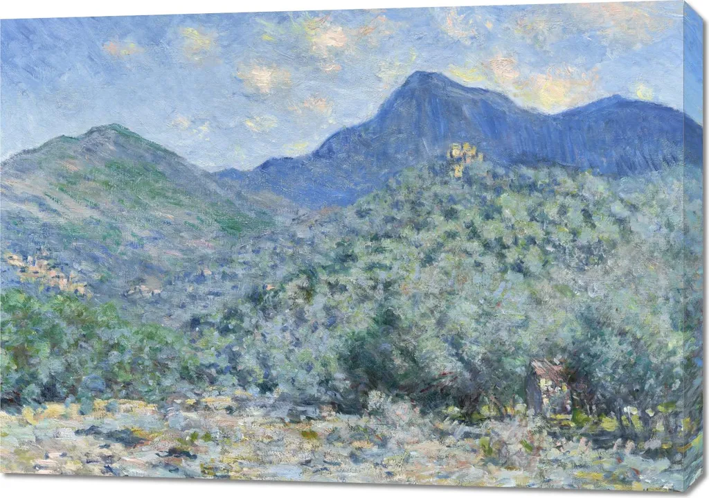 Tableau Monet Valle Buona Bordighera 100x70 Toile Haute Qualité