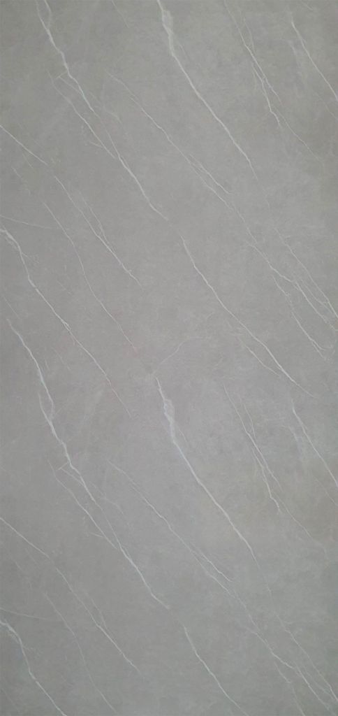 PVC Wandpaneel Duschrückwand Pietra-Grey in Marmor-Optik Hochglanz - 122x244cm