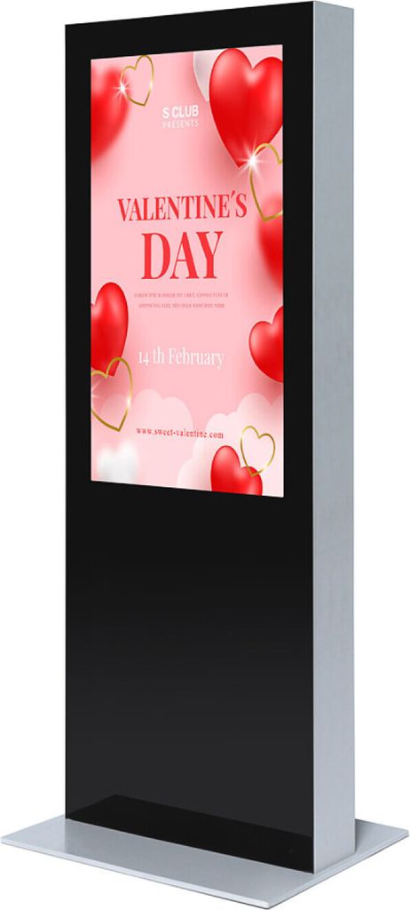 Showdown Displays Digitale Infostele doppelseitig mit 2 Samsung-Bildschirmen - 50 Zoll