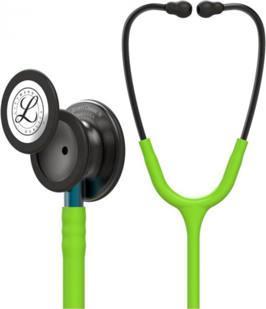 Littmann Classic III Smoke, Stethoskop für Innere Medizin, Lime 5875