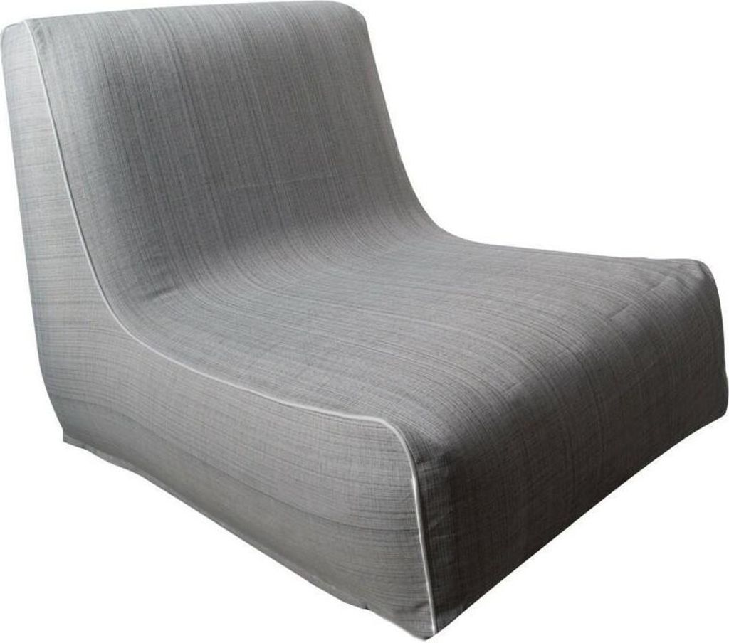 Eurofirany Aufblasbarer Stuhl 70x90x70 cm silber Camping
