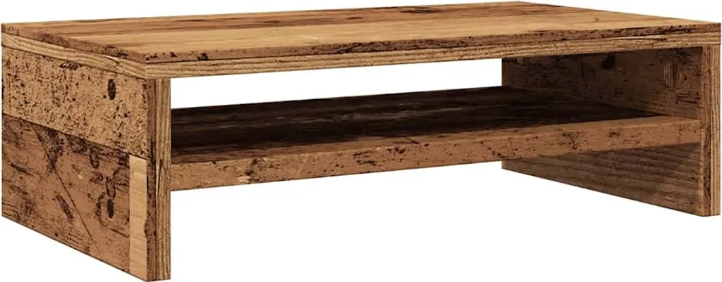 Support écran ergonomique bois 42 cm pour soulager le cou et le dos