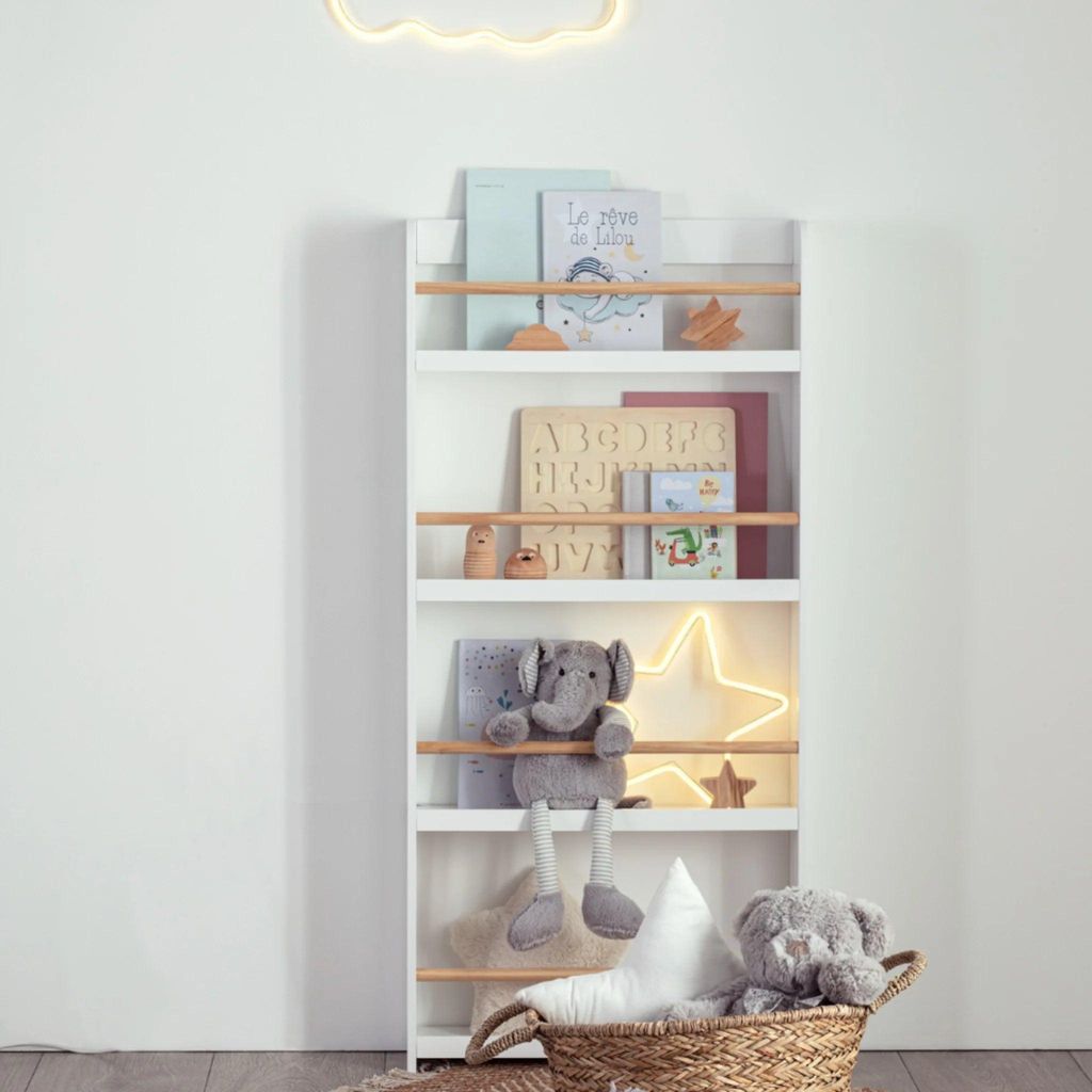 Bibliothèque pour enfants, blanche, 4 niveaux Image du produit 