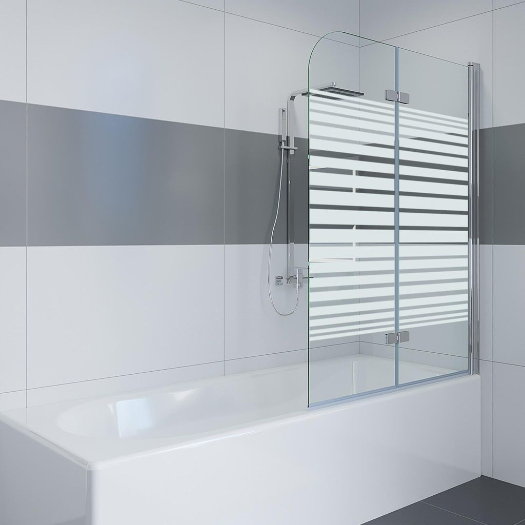 IMPTS 120x140cm Duschwand für Badewanne 2 TLG. Produktbild 