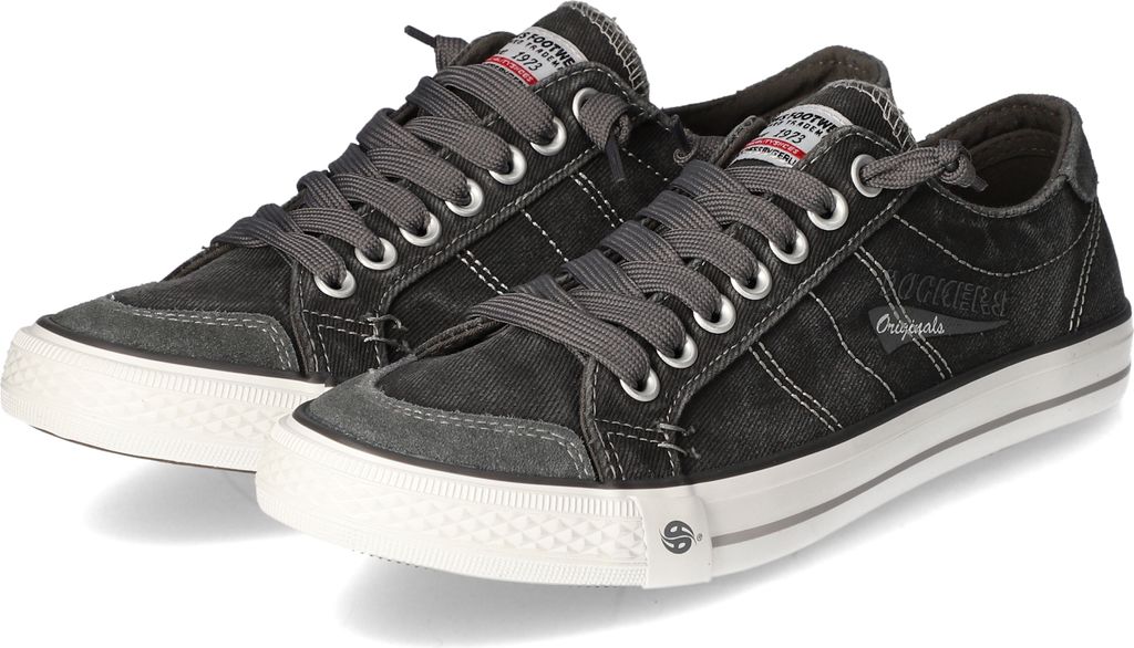 Dockers Herren Slip-on-Sneaker Grau Jeans Größe: 43 Produktbild 