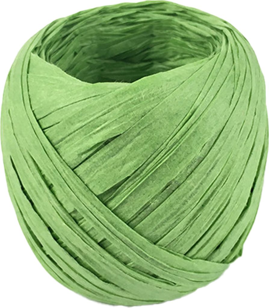 1 Rollpapierband-Verschleiß-resistenter Mehrzweck 17 Farben Raffia Ribbon Paper Seil für Geschenk-Gras-Grün