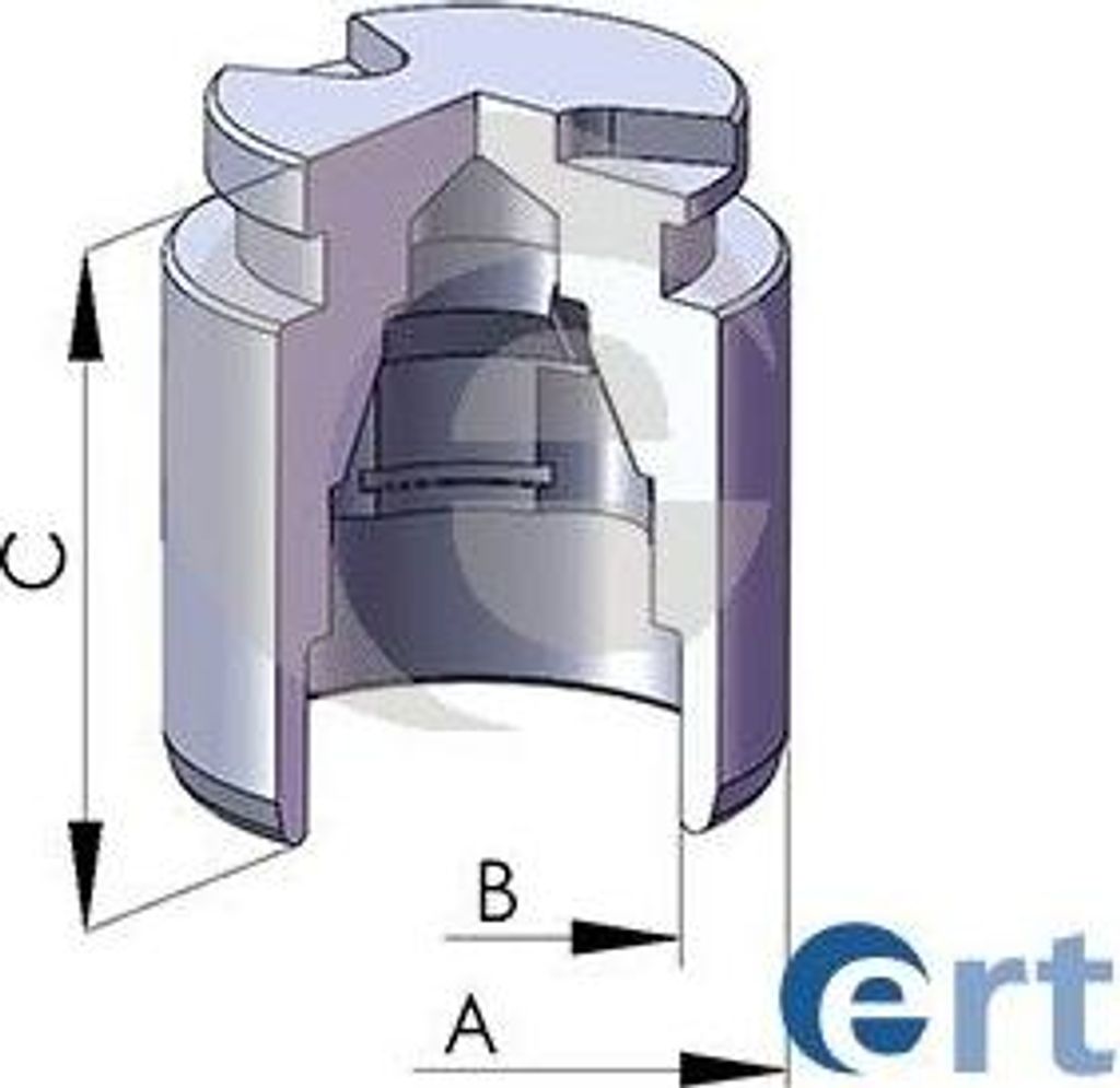 ERT 150577-C Kolben, Bremssattel OE FD012661X kompatibel mit Premacy, RX-7