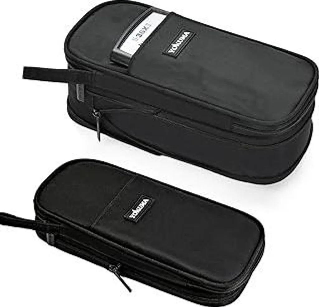 Astuccio Portapenne Grande In Oxford, Capacità 50 Penne, Con Tasche A Rete, Unisex, Per Ragazzi E Studenti, 23x11x6,5 Cm - 3