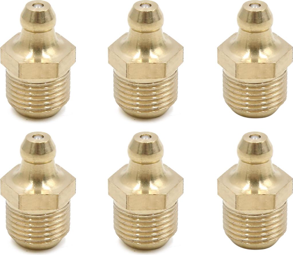 6 Stück M12 x 1 Gewinde Kegelschmiernippel Fettnippel Produktbild 