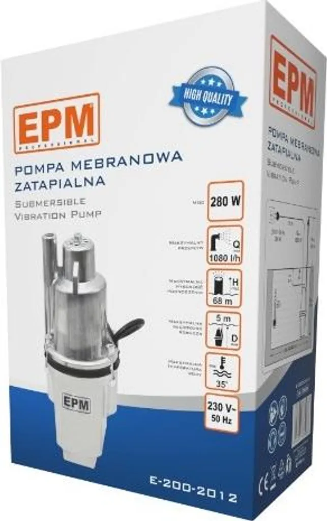 Pompe à membrane DOROTA 280W E-200-2012 pour puits et forage