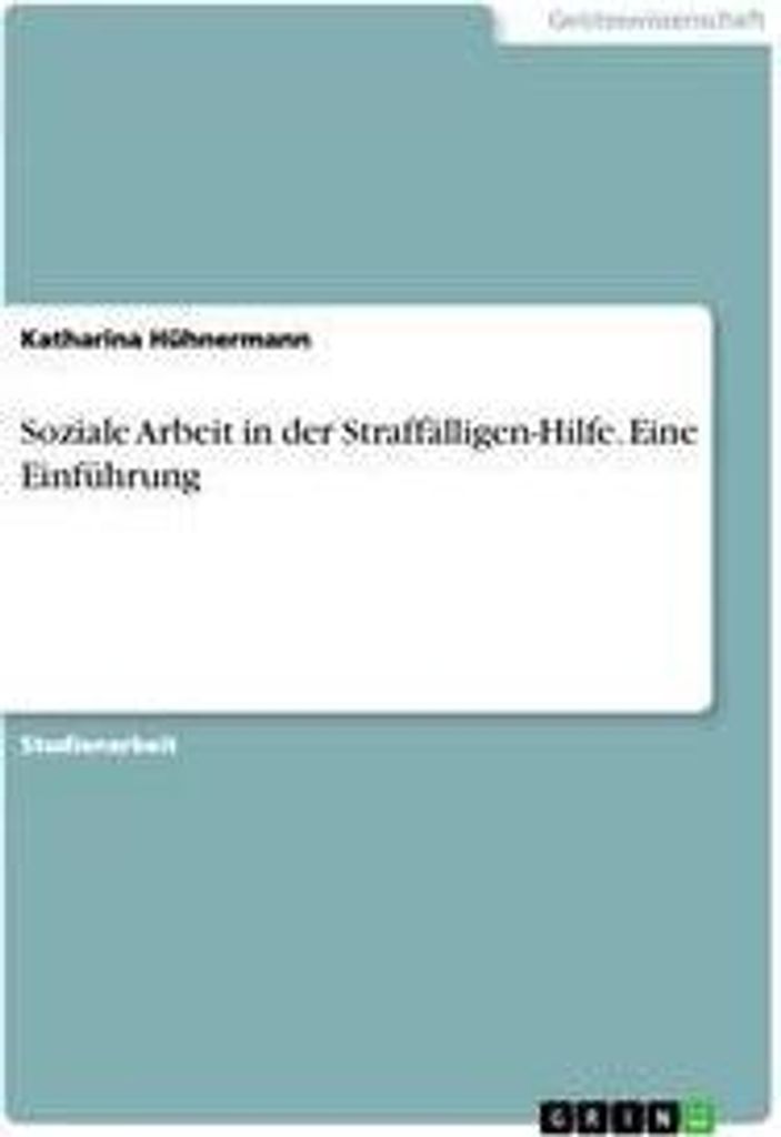 Soziale Arbeit in der Straffälligen-Hilfe. Eine Einführung