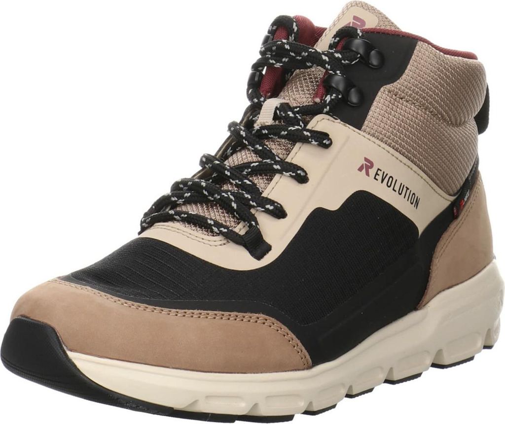 Rieker Boot - Beige Leder/Synthetik Größe: 38 Normal