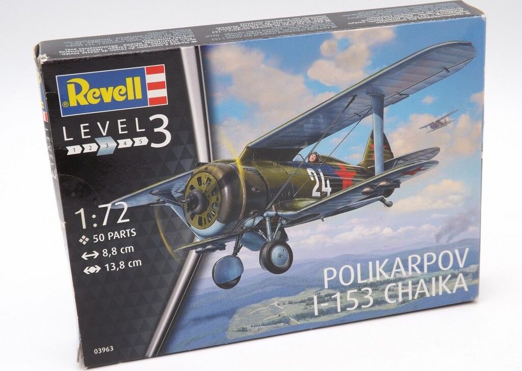 Revell 03963 Polikarpov I-153 Chaika Flugzeug Modell Produktbild 