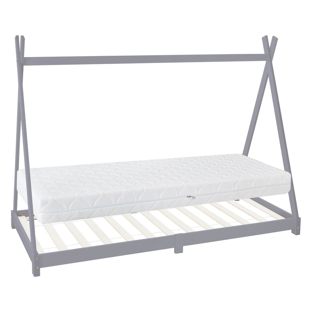 ML-Design Kinderbett Tipi 90x200 cm mit Matratze & Produktbild 