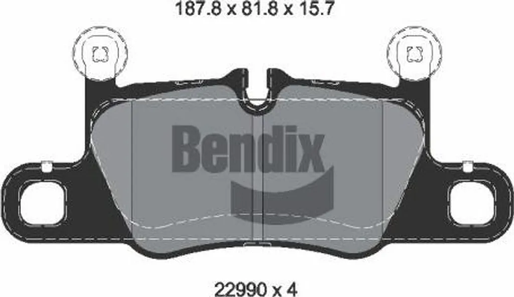 Stop sifflements : Plaquettes BENDIX BPD2449 pour Cayenne 9Y0