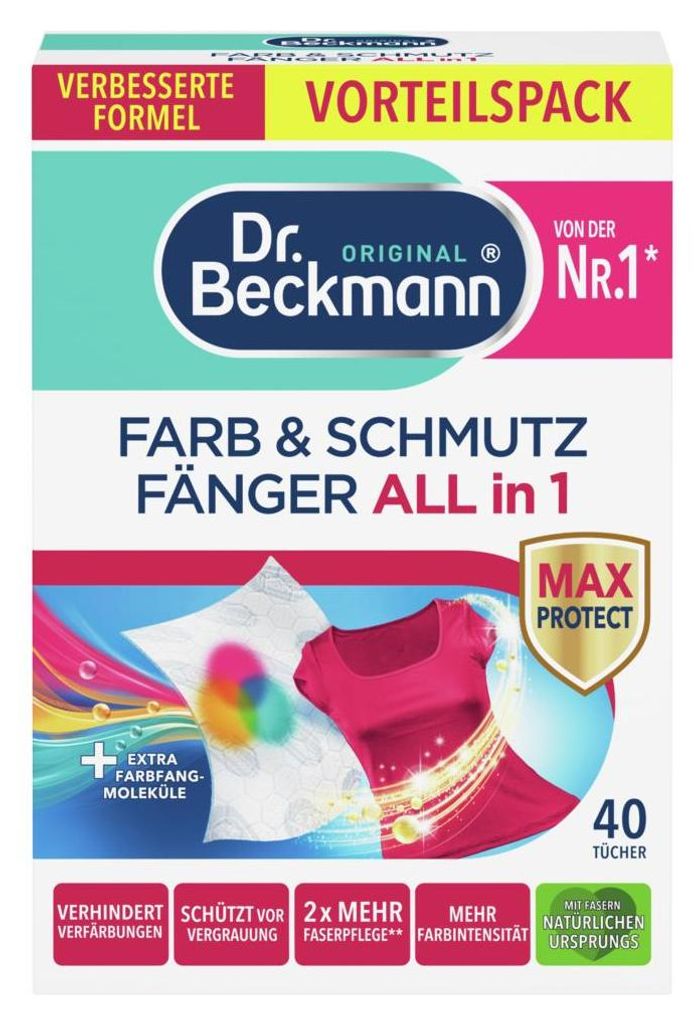 Dr. Beckmann Farb- und Schmutzfänger, 3in1 Farbfangtücher, Produktbild 