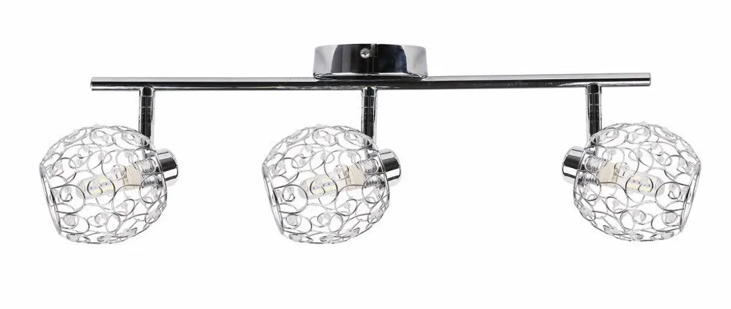 Plafonnier Candellux HORUS 93-19158 en chrome brillant pour salon chic