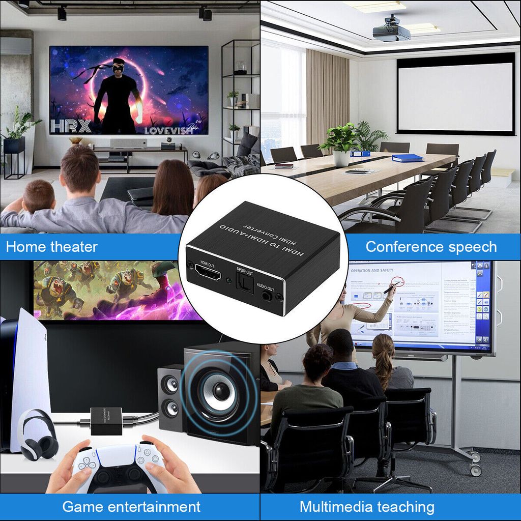 HDMI Stereo Audio Extractor Converter 4K * 2K HDMI to HDMI Produktbild 8