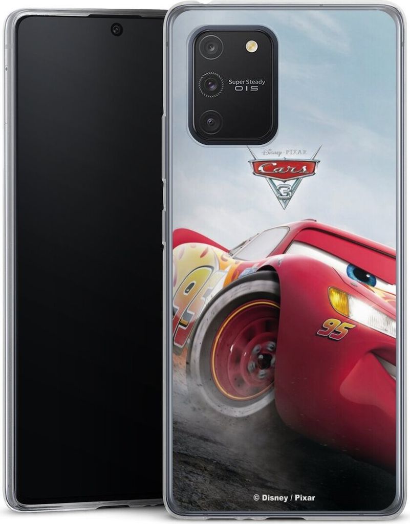 DeinDesign Slim Hülle für Samsung Galaxy S10 Lite Silikon Case Ultra Dünn Handyhülle Cars Lightning Mcqueen 95 Offizielles Lizenzprodukt