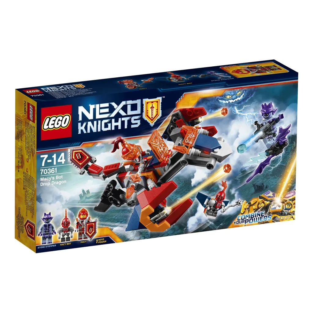 Jeu de Construction Dragon Robotique LEGO Nexo Knights pour Enfants 70361