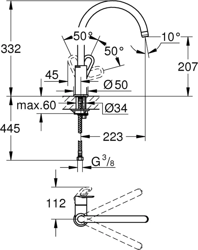 OFFERTA Grohe 31368001 Miscelatore Lavello BauLoop Cromo - Compra Ora - 9