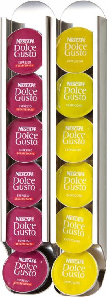 DON HIERRO - Set aus 2 kapselhalter wand kompatibel mit Dolce Gusto kapseln, Kapselständer, Edelstahl. KAPSULAS