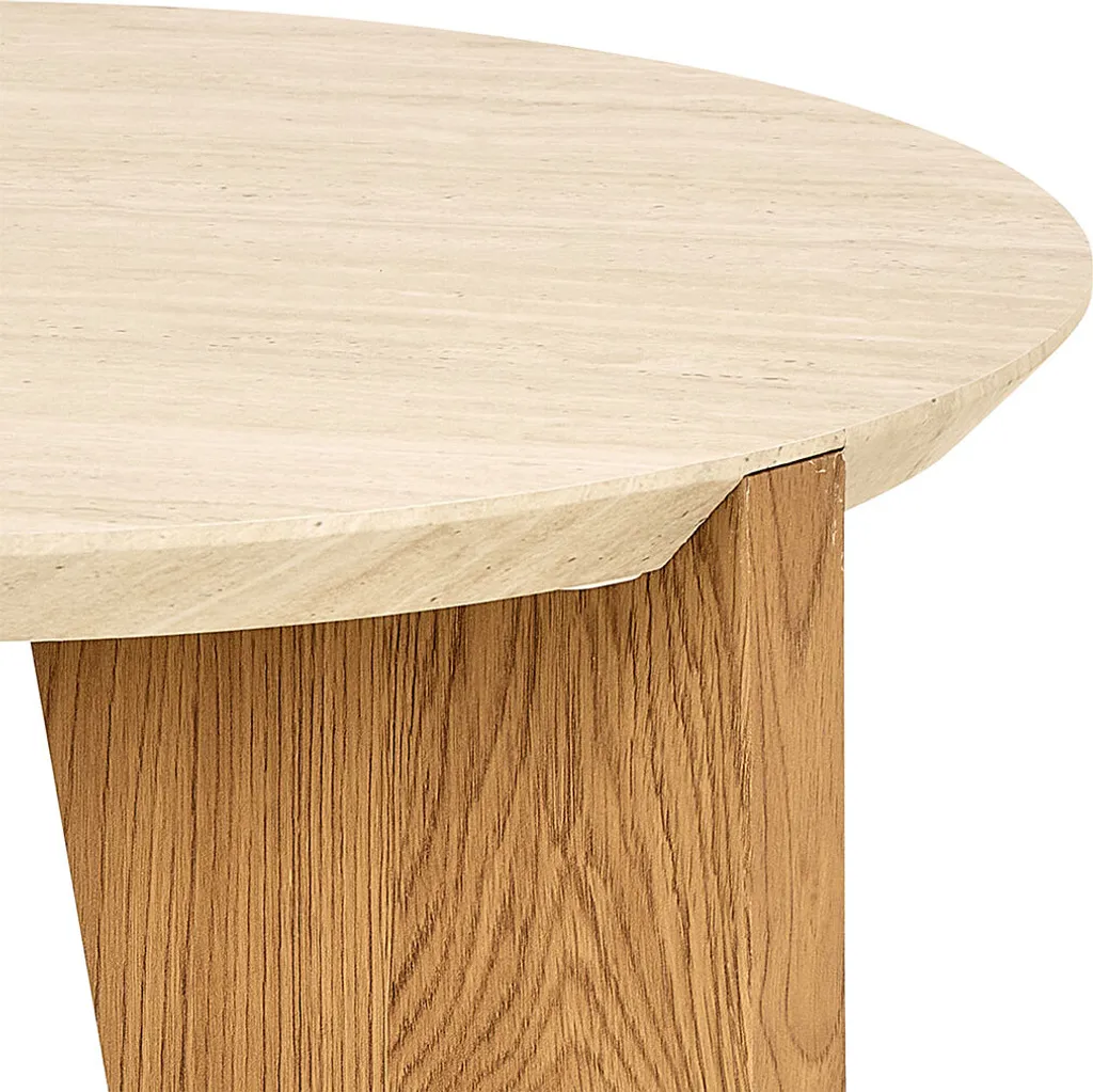 Table d'Angle Dockland Beige pour Optimiser les Petits Espaces