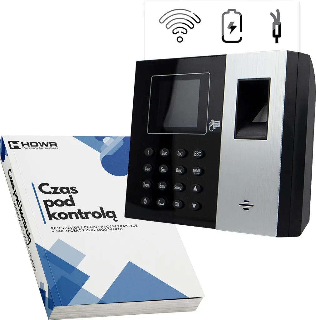 Pointeuse anti-coupure avec batterie de secours, WiFi et Ebook de gestion