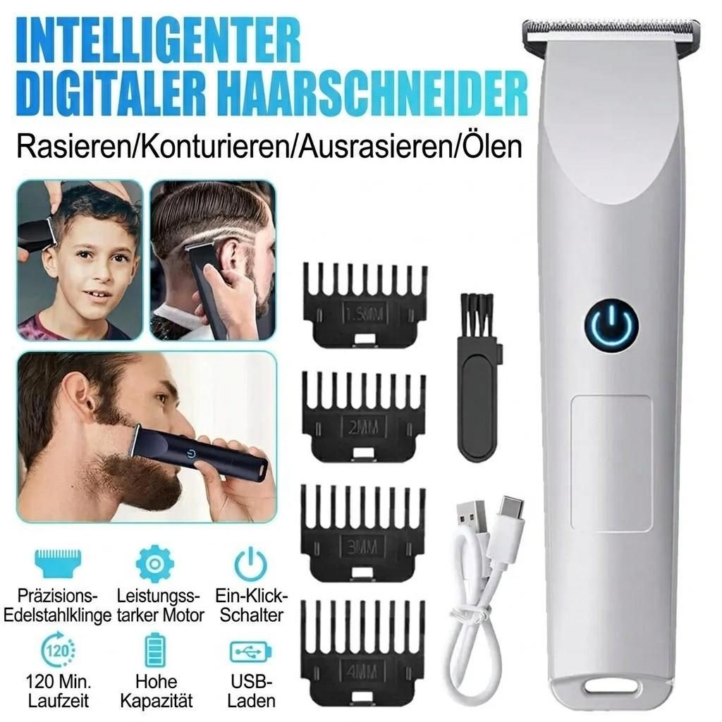 Kabelloser 4-in-1 Männer Haarschneider & Barttrimmer, USB Produktbild 