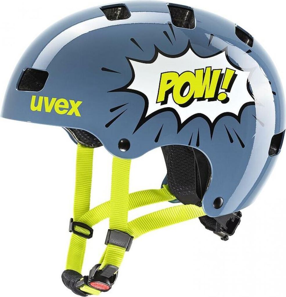 uvex Kid 3 - robuster Fahrradhelm für Kinder - individuelle Größenanpassung - waschbare Innenausstattung - Stone Blue pow - 55-58 cm