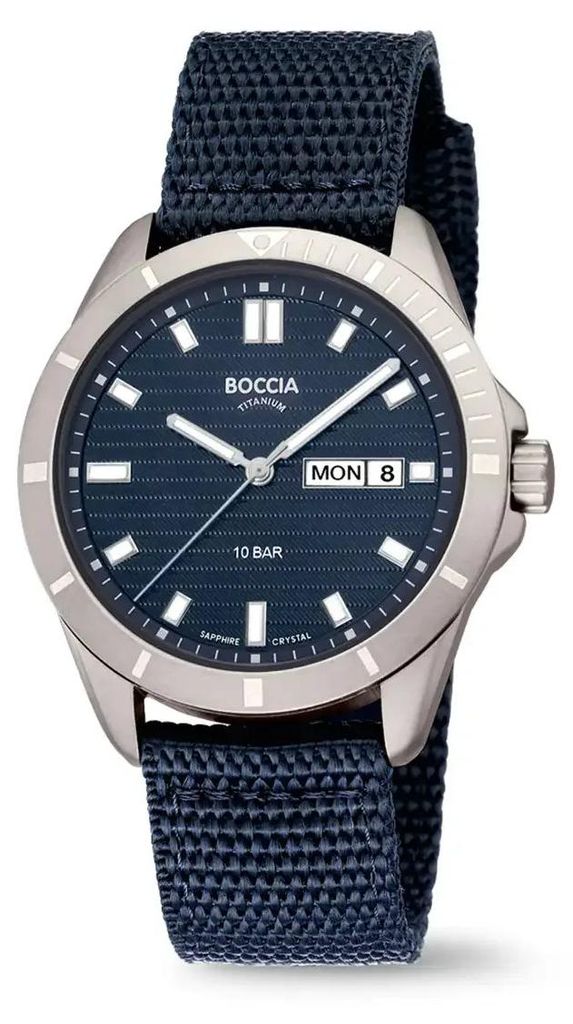 Boccia Titanium Herrenuhr 3685-01 – Sportliche Quarzuhr 40 Produktbild 
