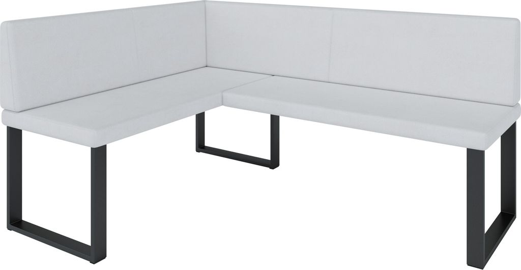 Eckbank AKIKO METAL Corner Bench 128x168 links - Eckbankgruppe f r Ihrem Esszimmer, K che modern, Sitzecke, Essecke. Perfekt f r K che, B ro und Re...