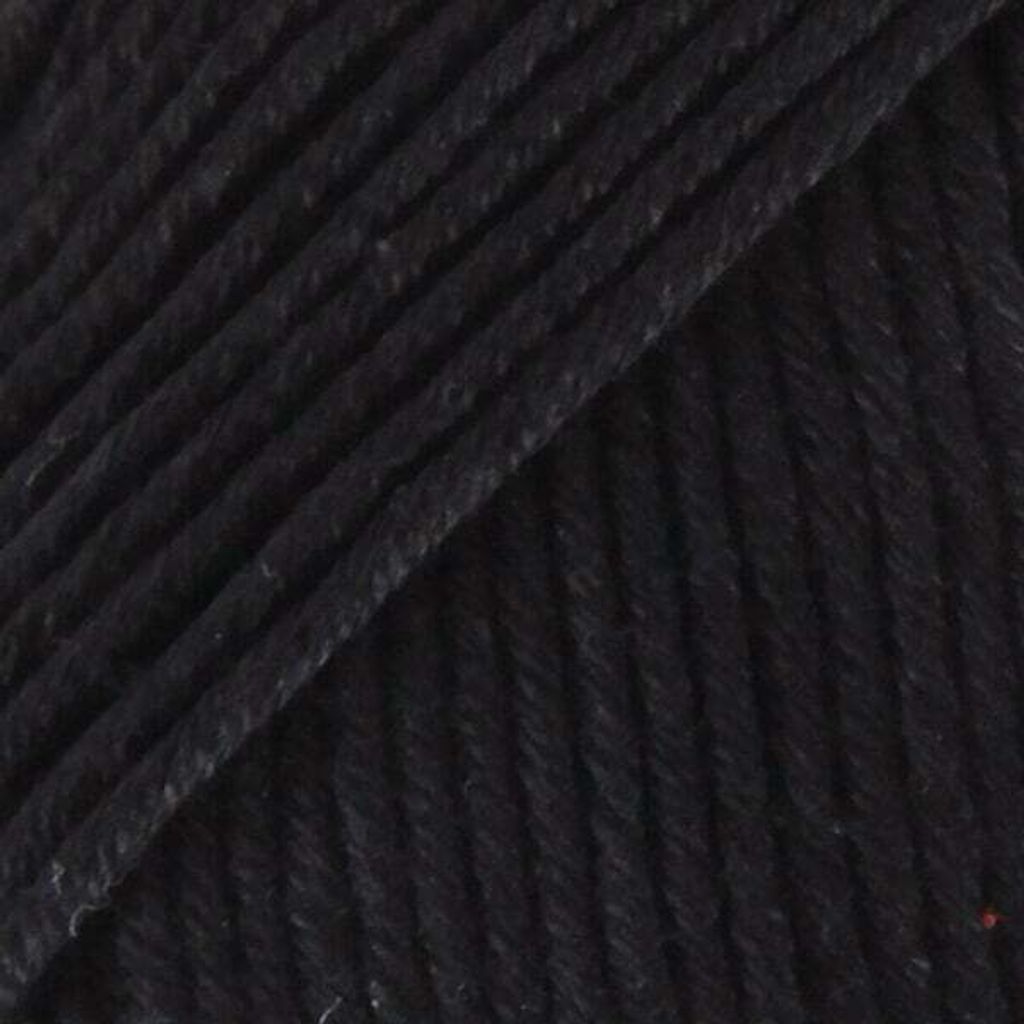 Drops Muskat Uni Colour 17 Black Strickgarn