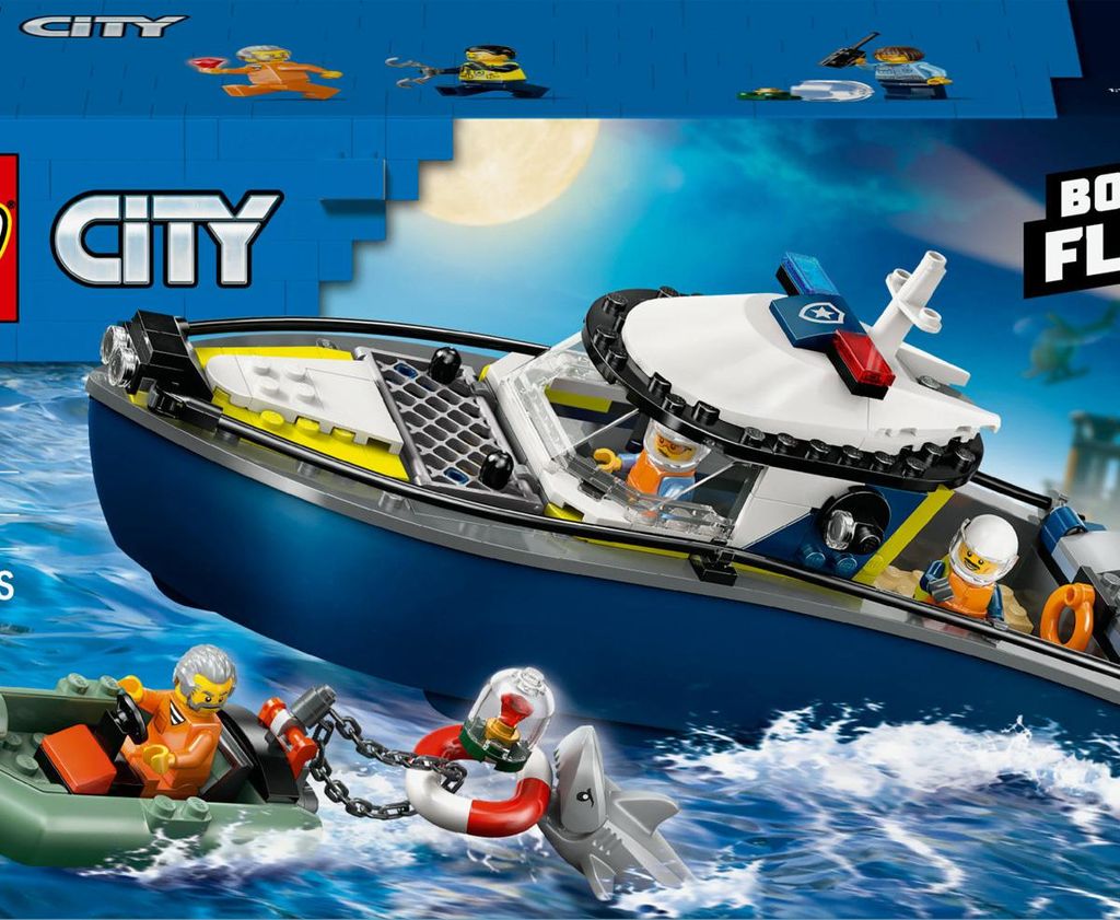 Inseguimento della barca della polizia LEGO CITY Immagine del prodotto 