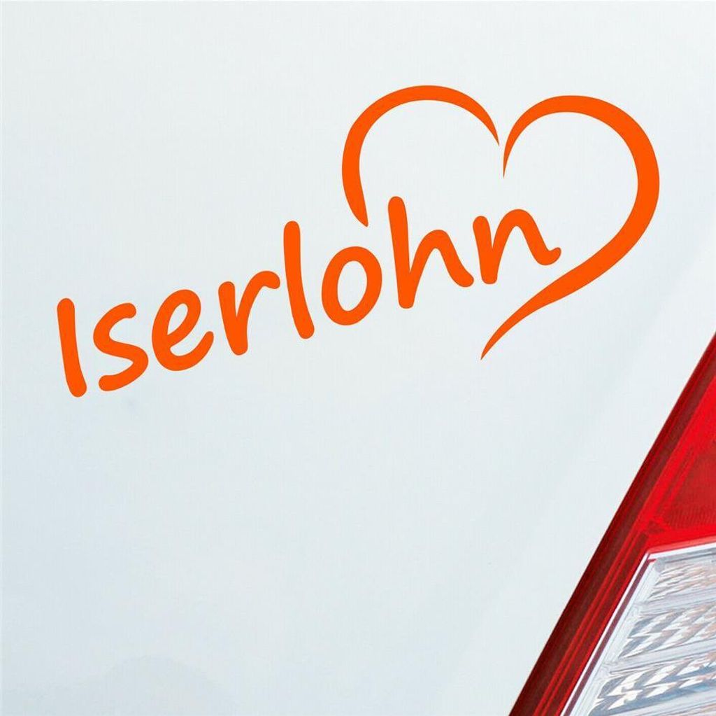 Auto Aufkleber Iserlohn Herz Stadt City Liebe Love Heimat Produktbild 