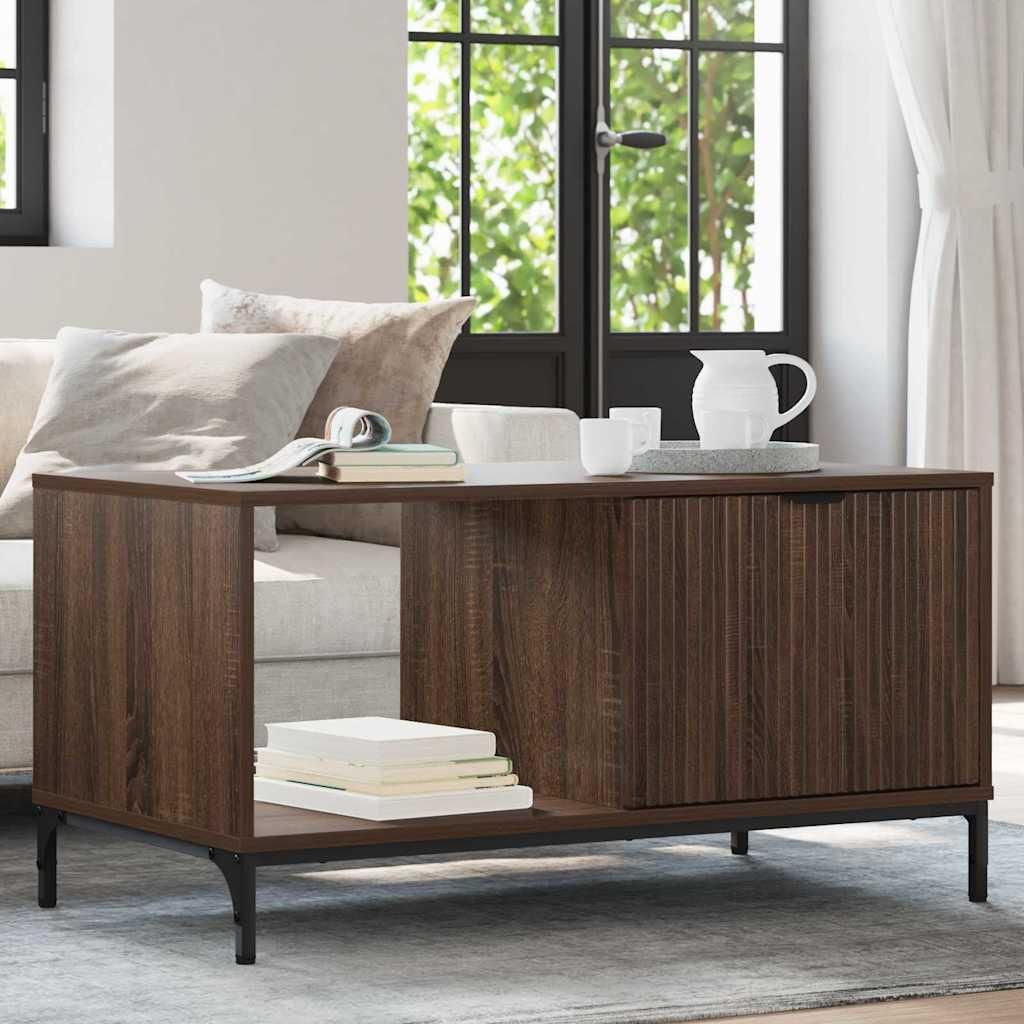 Maison Exclusive - Couchtisch Braun Eichen-Optik 90 x 49 x 46 cm Holzwerkstoff