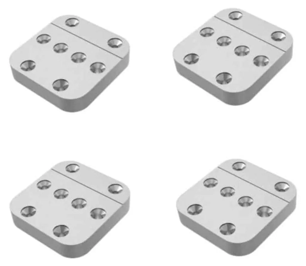 4 Connecteurs OV60 D-Work pour Bois 60x104x20mm en Aluminium Durable