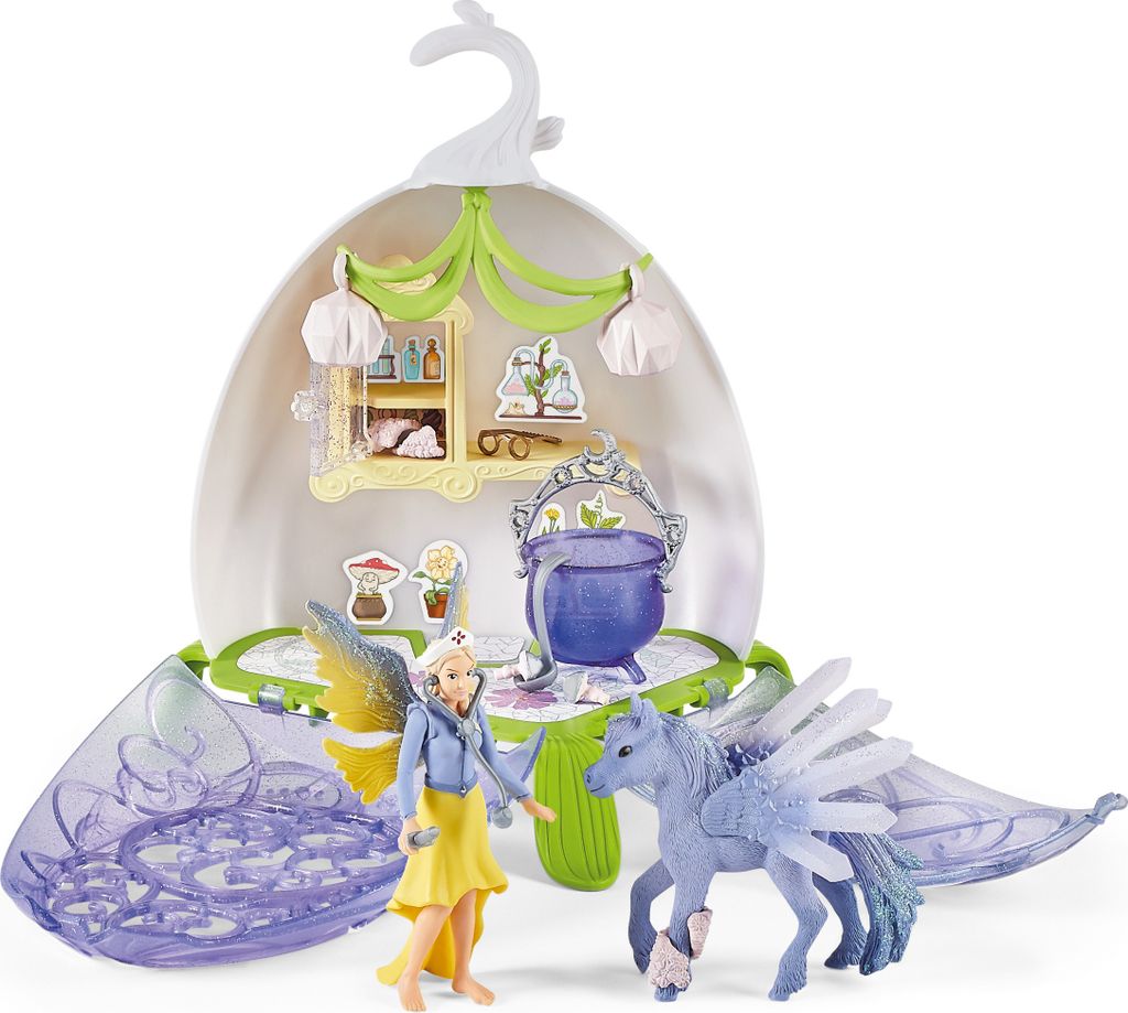 Schleich Bayala 42523 Magische Tierarzt-Blüte Spielfiguren-Set