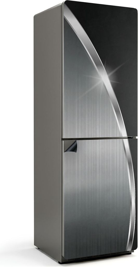 Abstraktes metallisches Muster – Magnetische Kühlschrank Abdeckung – Dekorfolie magnetisch Küche – Kühlschrank Magnet Deko – selbstklebe...