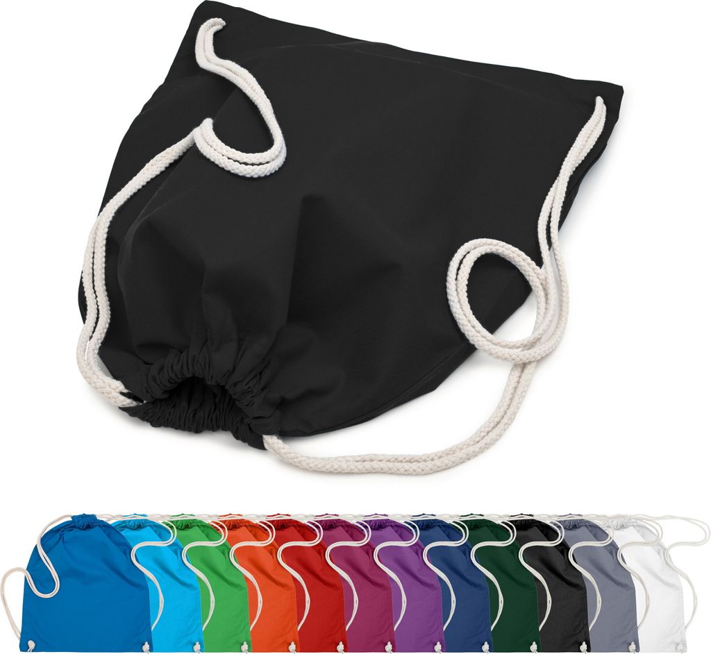 Baumwoll Turnbeutel 37x46 Sportbeutel Zuziehbeutel Gym Sack Produktbild 2