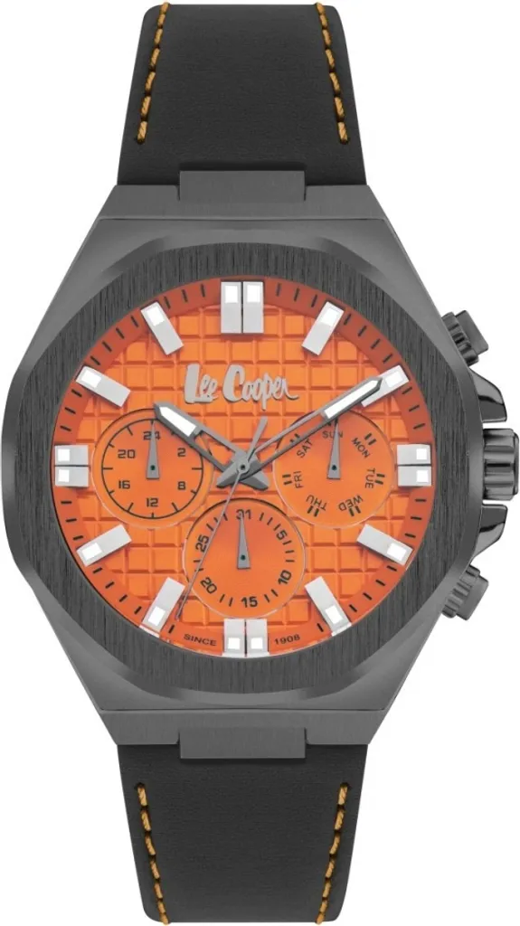 Montre Homme Lee Cooper LC07983.071 Orange : Alliez Style et Précision