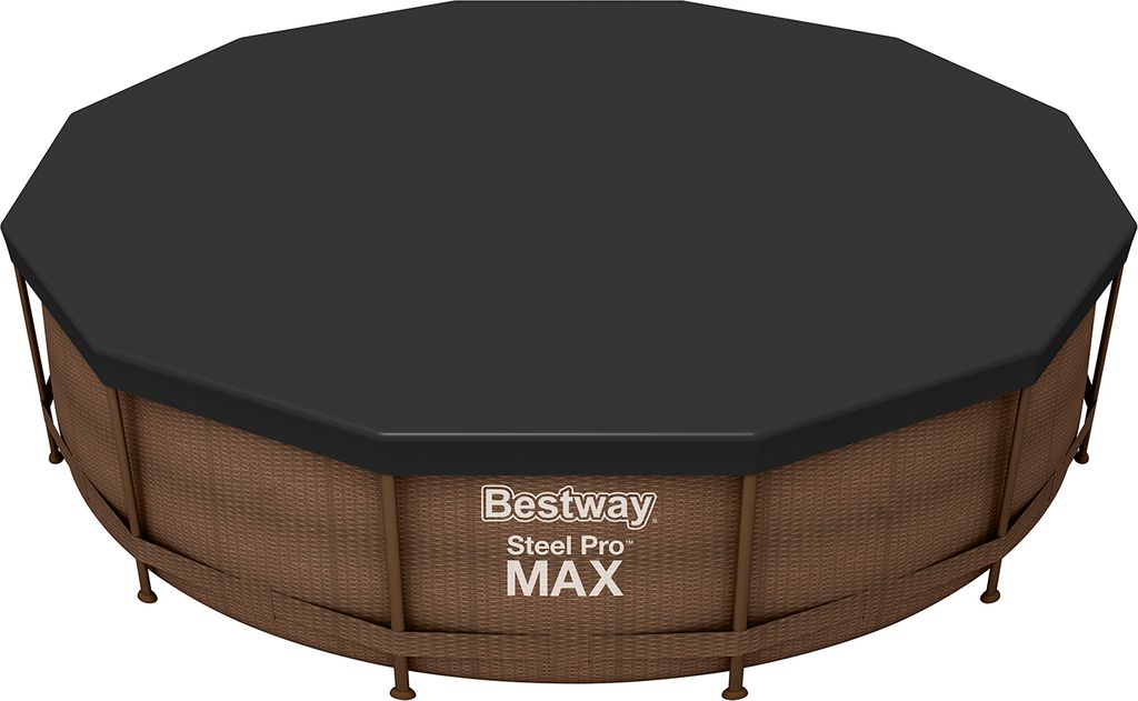 Bestway® PVC-Abdeckplane Ø 370, schwarz, rund Produktbild 8